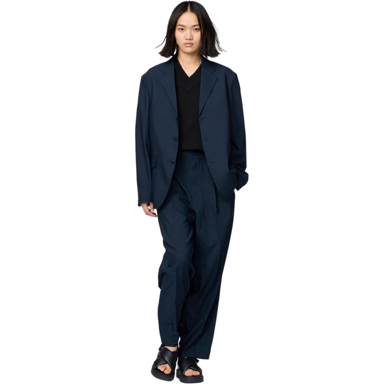 UNIQLO Коллекция Клэр Уэйт Келлер Весна-Лето 2025 Деловой костюм Унисекс Морской синий, Marine Blue — фото 4