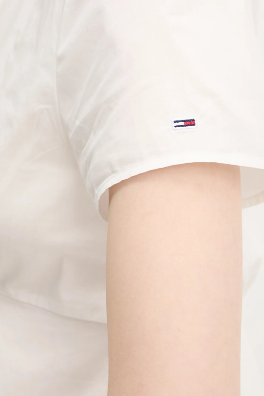 

Хлопковая рубашка Tommy Jeans, белый