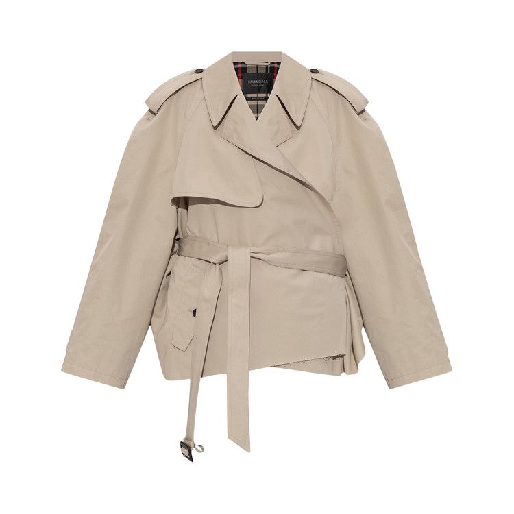 

Куртка Balenciaga Cropped Trench Jacket, Beige