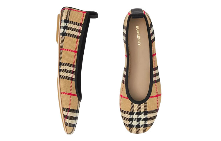 Туфли Burberry Vintage женские, бежевый — фото 4
