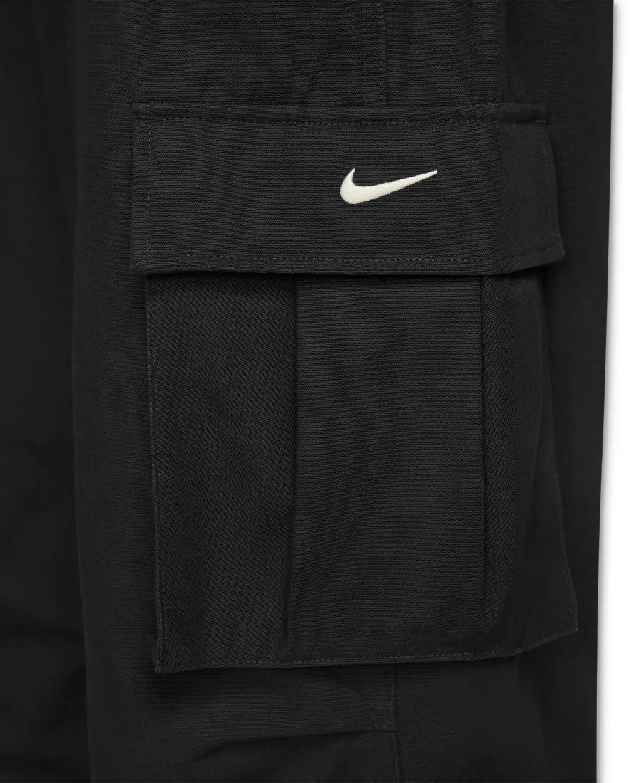 Женские свободные брюки-карго средней посадки из тканого материала Sportswear Nike, черный/sail — фото 3