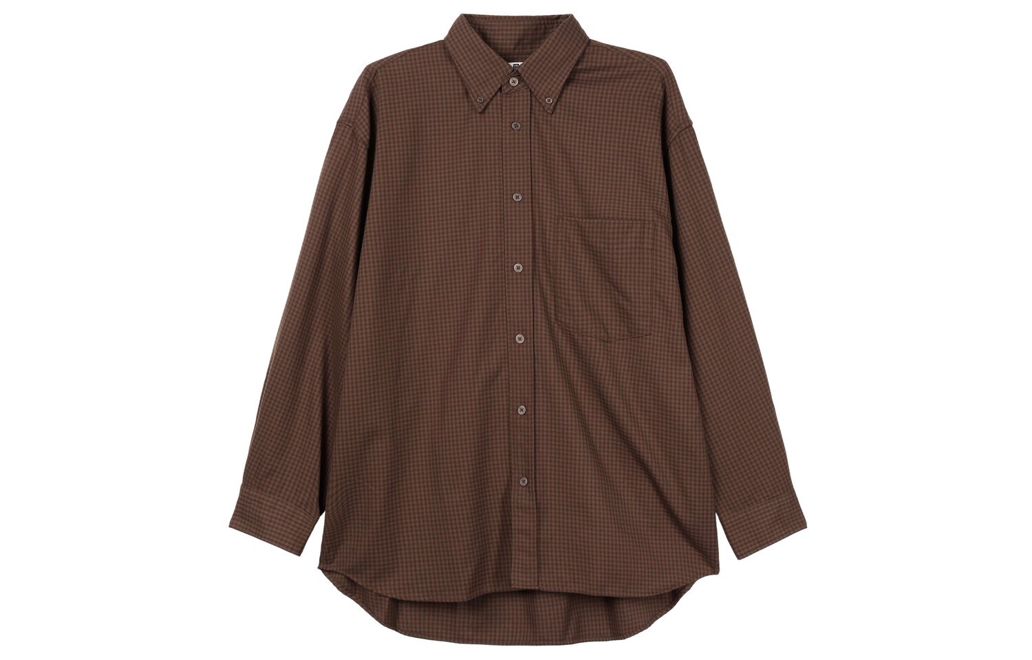 

Мужская рубашка серии U FW23, светло-коричневая Uniqlo, коричневый