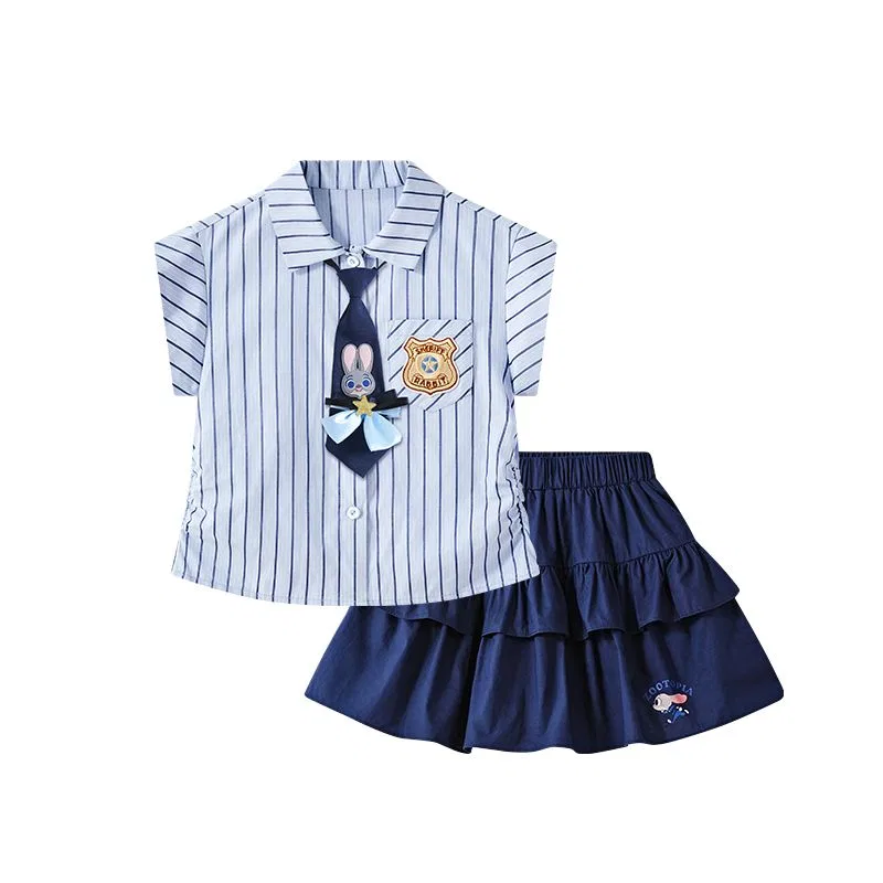 Детский костюм с юбкой Disney SS25 синий