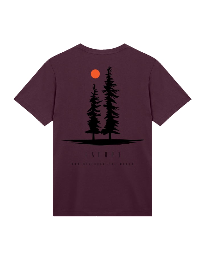 

Футболка Escape Discover the World Pinetree в бордовом цвете F4NT4STIC, Красный, Футболка Escape Discover the World Pinetree в бордовом цвете F4NT4STIC