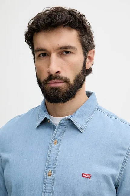 Рубашка джинсовая LS BATTERY HM SHIRT SLIM Levi's, синий — фото 4