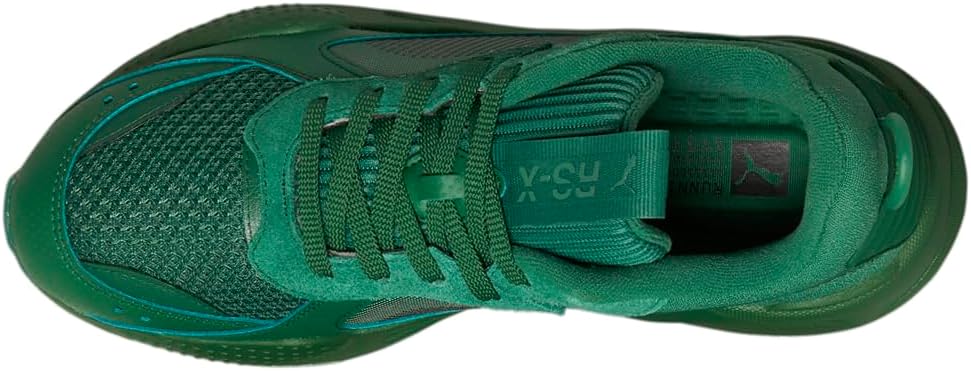 Мужские кроссовки PUMA RS X Mono с шнуровкой, повседневные - зеленые — фото 4
