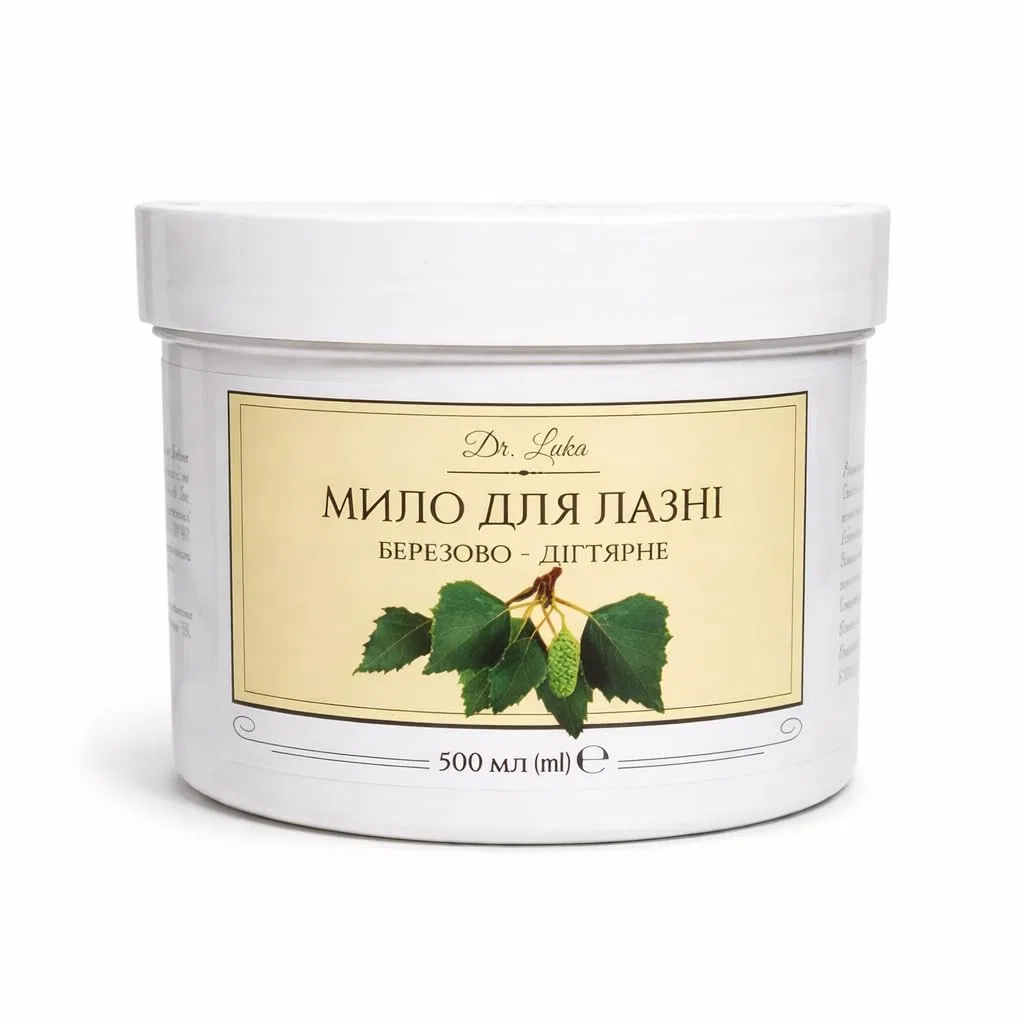 Натуральное мыло для бани Dr. Luka 500 мл с ароматом березы и дегтя Generisch