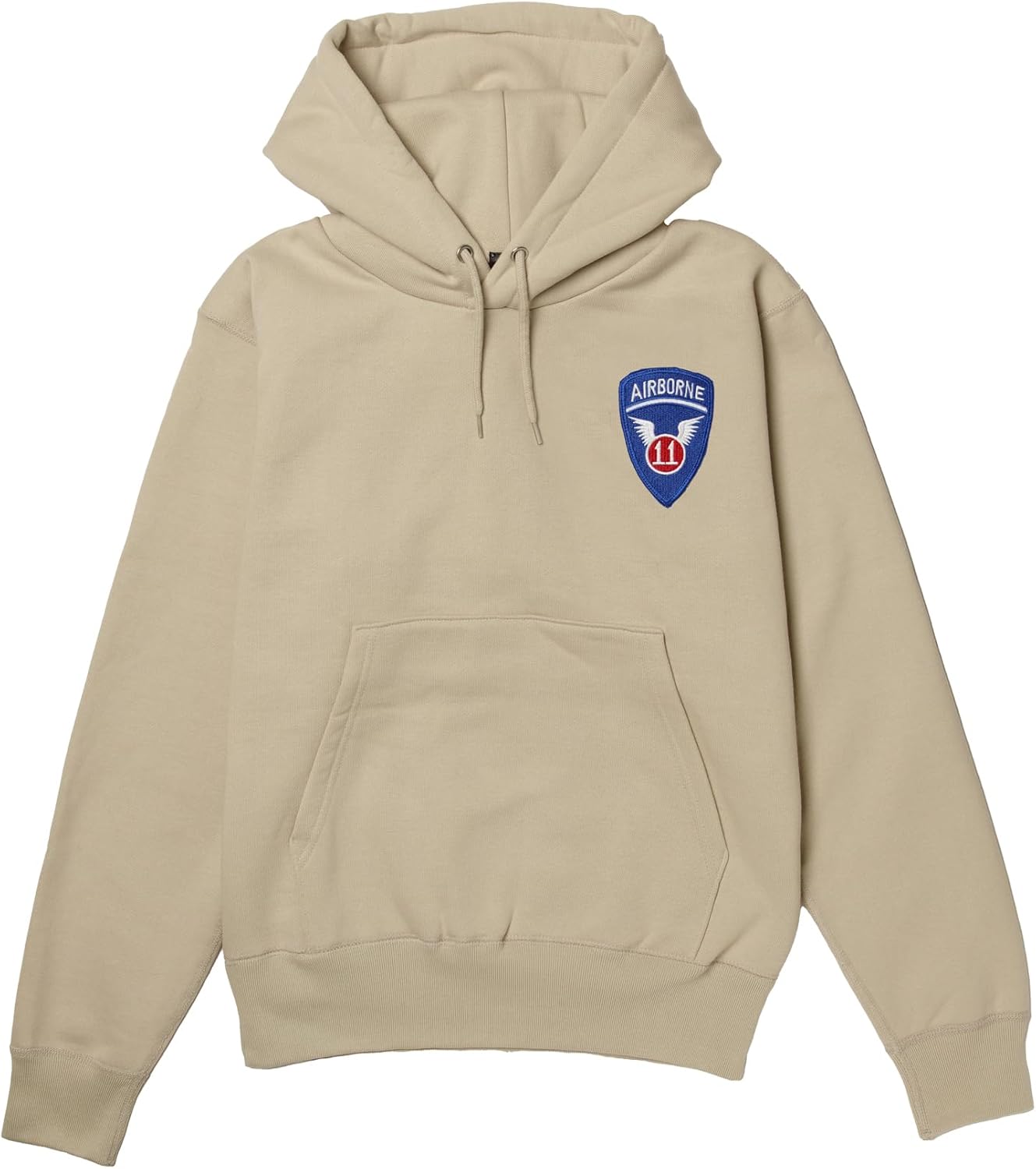 

Толстовка с капюшоном в стиле F, нашивка с гербом армии США, флисовая подкладка, пуловер, цвет: серый (stone) F-Style