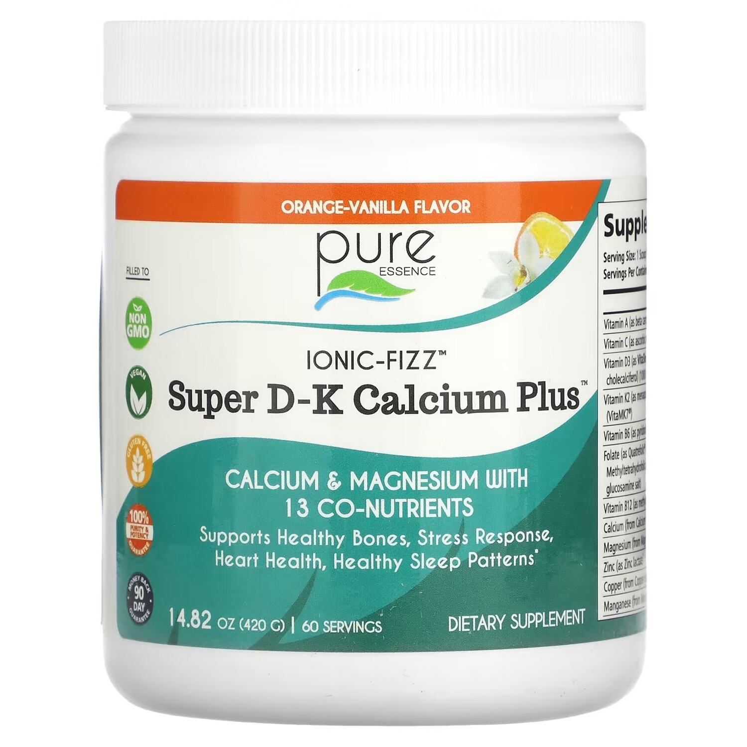 

Добавка Pure Essence Ionic-Fizz Super DK Calcium Plus апельсин-ваниль, 420 г