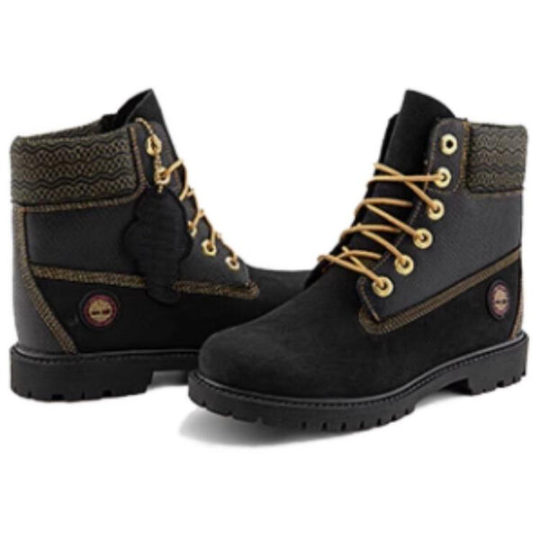 Кроссовки lunar new year 6 inch lace up boots 'black nubuck' Timberland, черный — фото 4