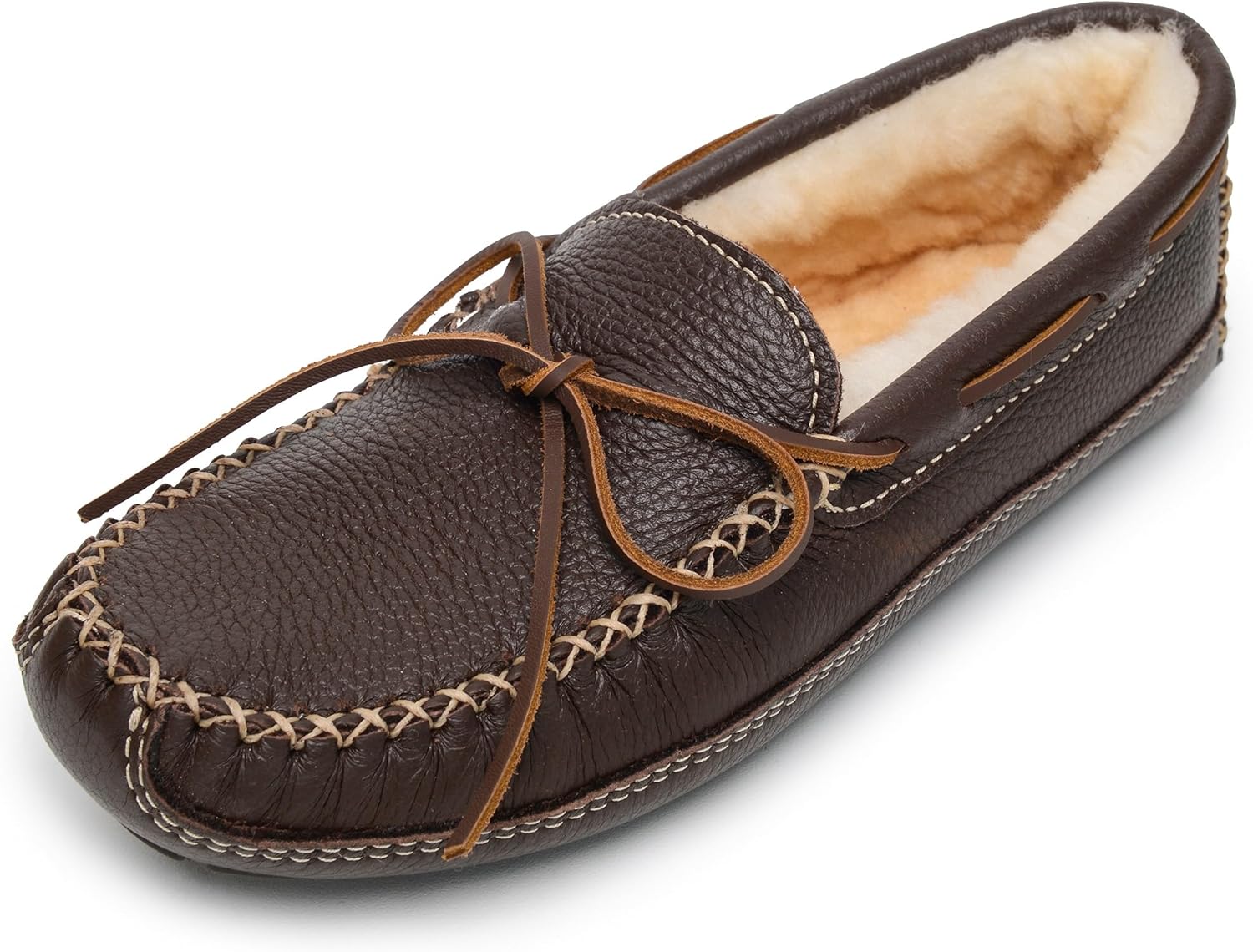 

Мужские тапочки Minnetonka с подкладкой из овчины и изображением лося