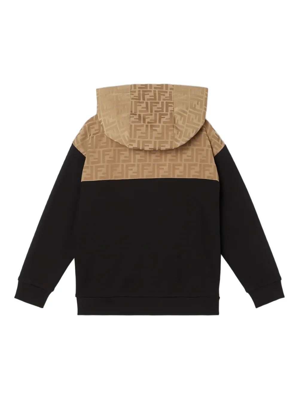 Толстовка на молнии Fendi Kids, черный — фото 2