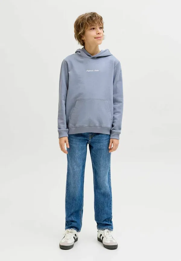 Джинсы Jack & Jones Junior, JJICLARK JJCLASSIC NS 415 LN JNR, прямой крой, синий деним