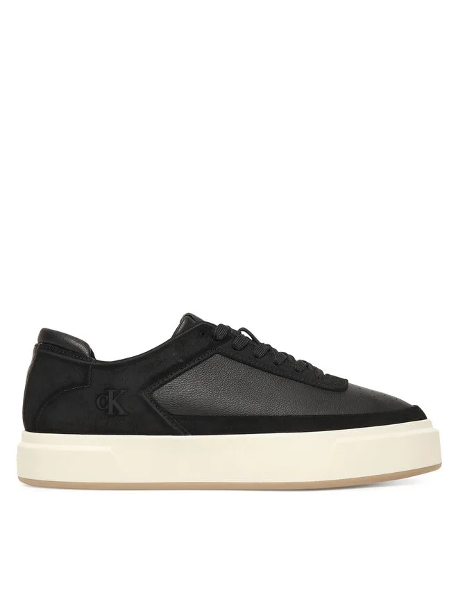 Calvin Klein Кроссовки Basket Cupsole Laceup Lth-Nu YM0YM01354, черный