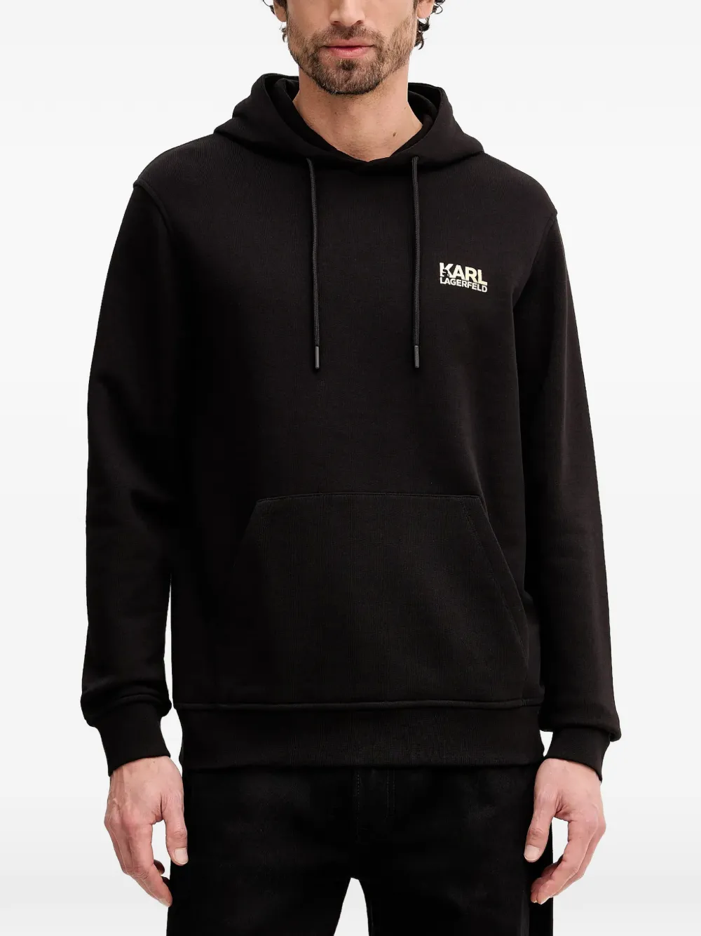 

Худи с логотипом Karl Lagerfeld, черный