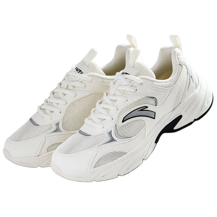 ANTA Мужские повседневные кроссовки low-top дышащие с амортизацией silver white — фото 3