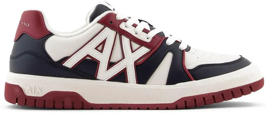 Мужские кроссовки Armani Exchange Basket, кремовый/темно-синий
