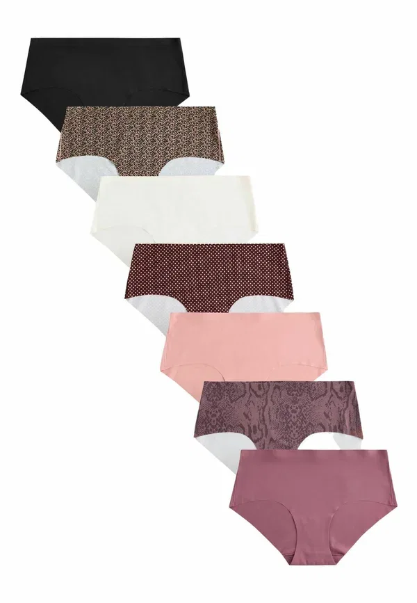 Трусы Next, Short fit no vpl comfort knickers 7 pack, черный анимал