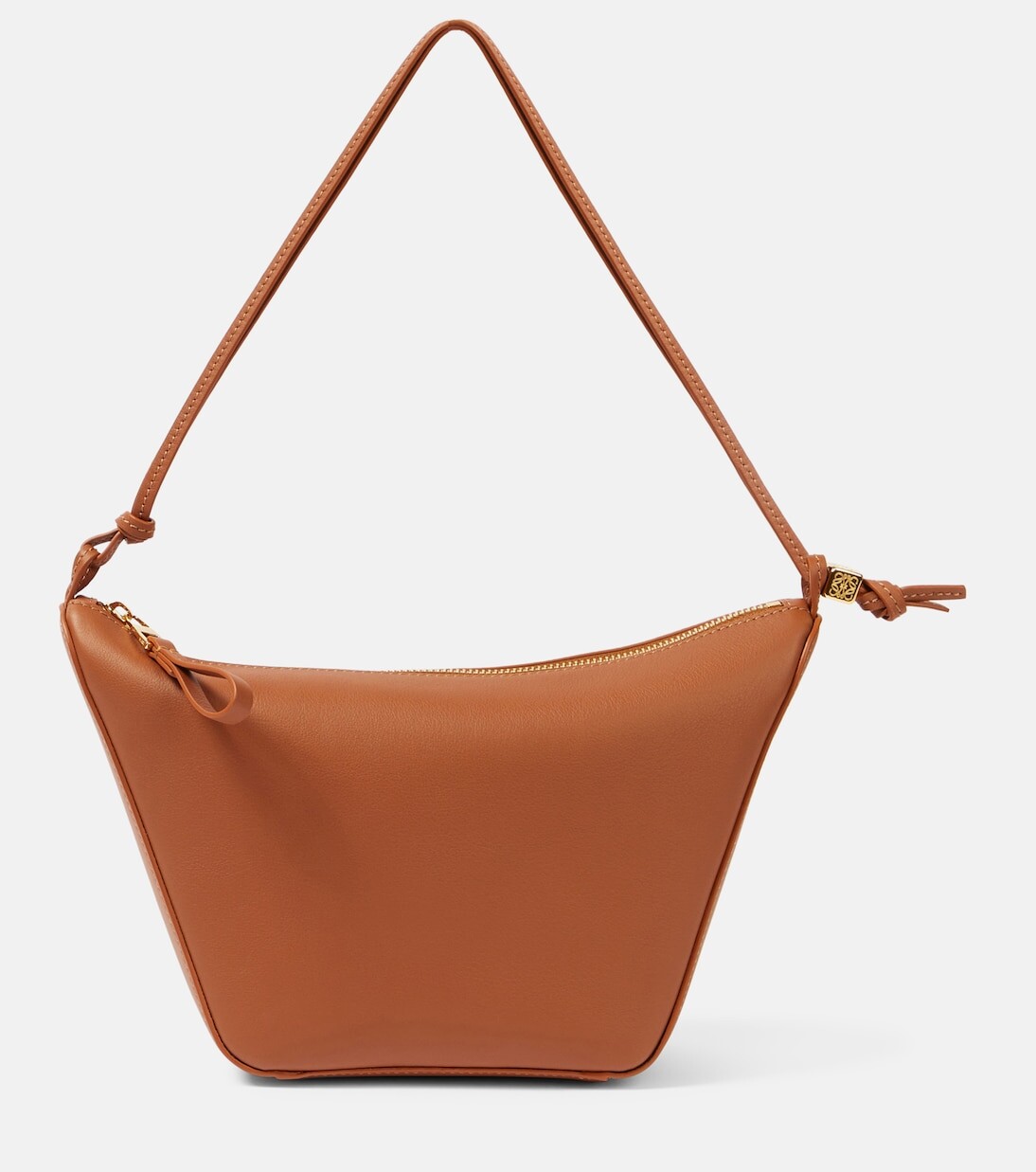

Миниатюрная кожаная сумка через плечо hammock Loewe, коричневый