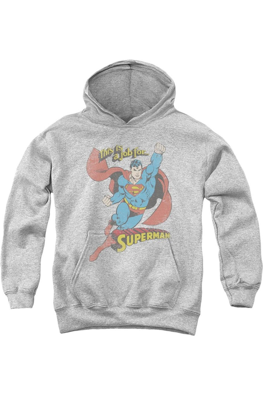 

Толстовка с капюшоном DC Comics On The Job для молодежи Gildan, Athletic Heather