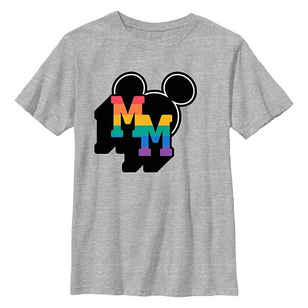 

Футболка с принтом Mickey Mouse rainbow initials для мальчиков 6-20 Disney