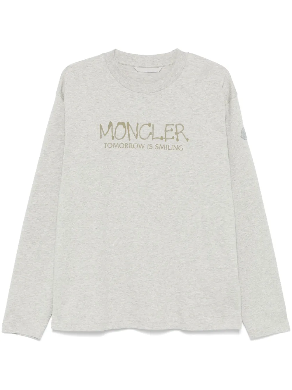 

Лонгслив с логотипом MONCLER, серый