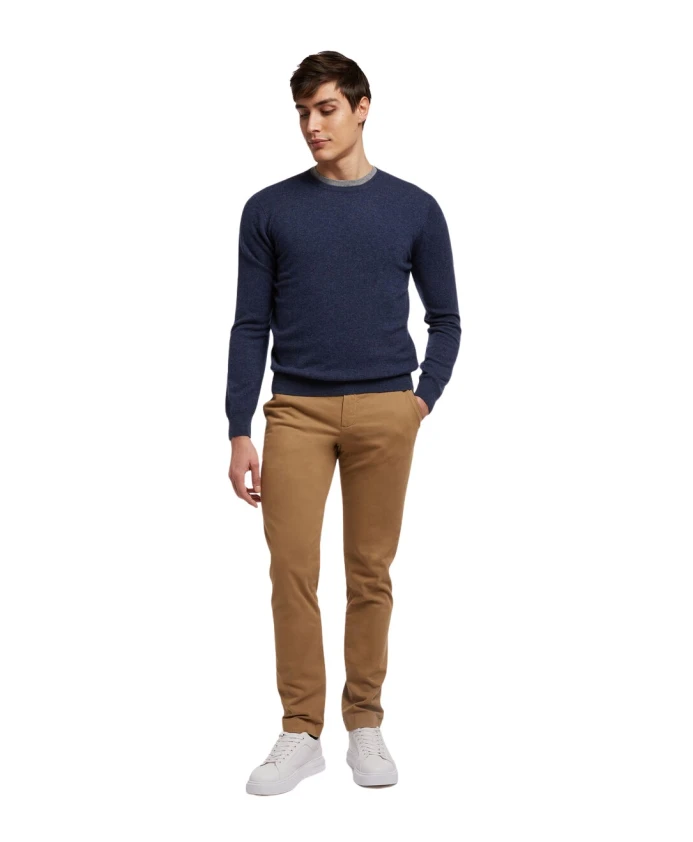 

Брюки из хлопка стрейч Brooks Brothers, бежевый
