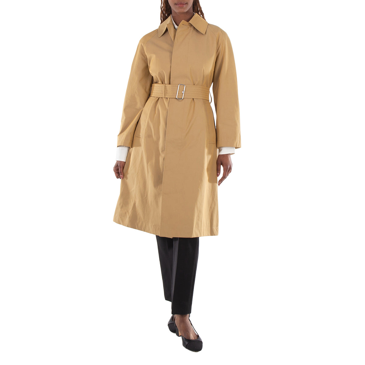 

Классический тренч Burberry с поясом и отложным воротником, Spelt