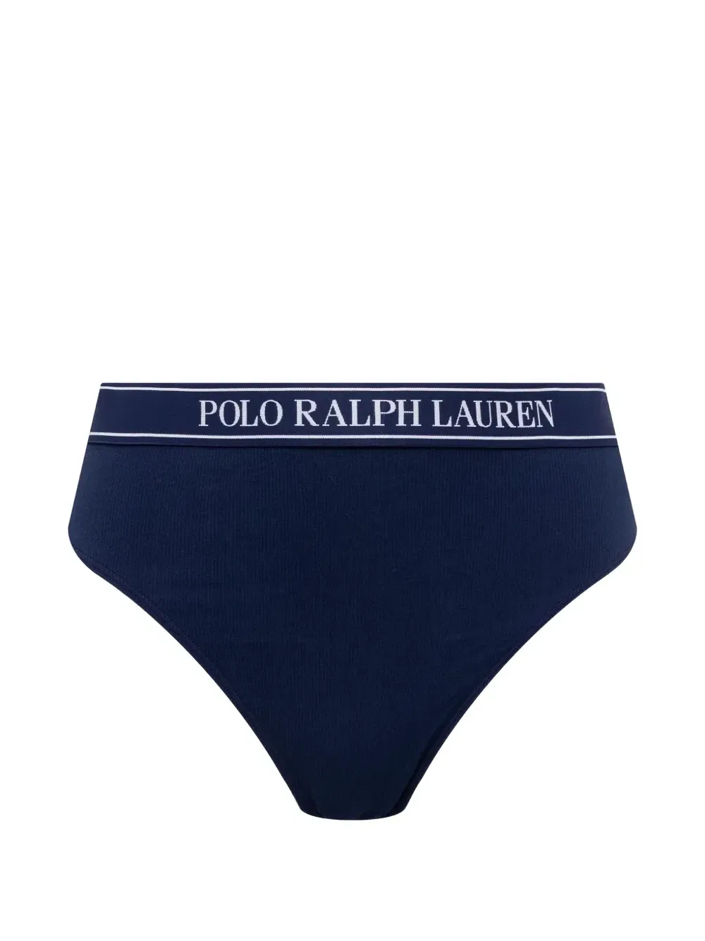 Трусы в рубчик с поясом с логотипом (комплект из трех штук) POLO RALPH LAUREN, синий — фото 3
