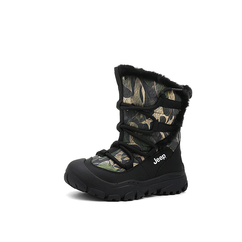 

Высокие ботинки для детей Kids' Jeep, зеленый Camouflage-Large Cotton Boots