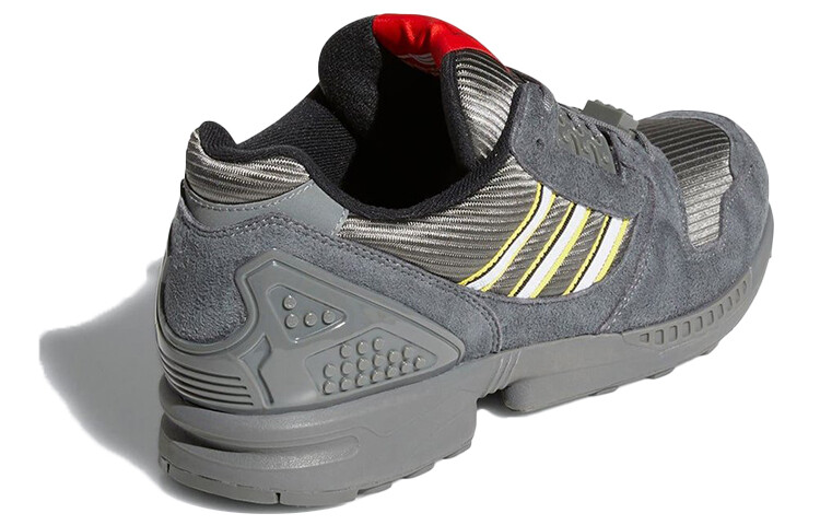 Кроссовки Adidas Originals ZX 8000 Lifestyle Unisex, темно-серый/желтый — фото 3