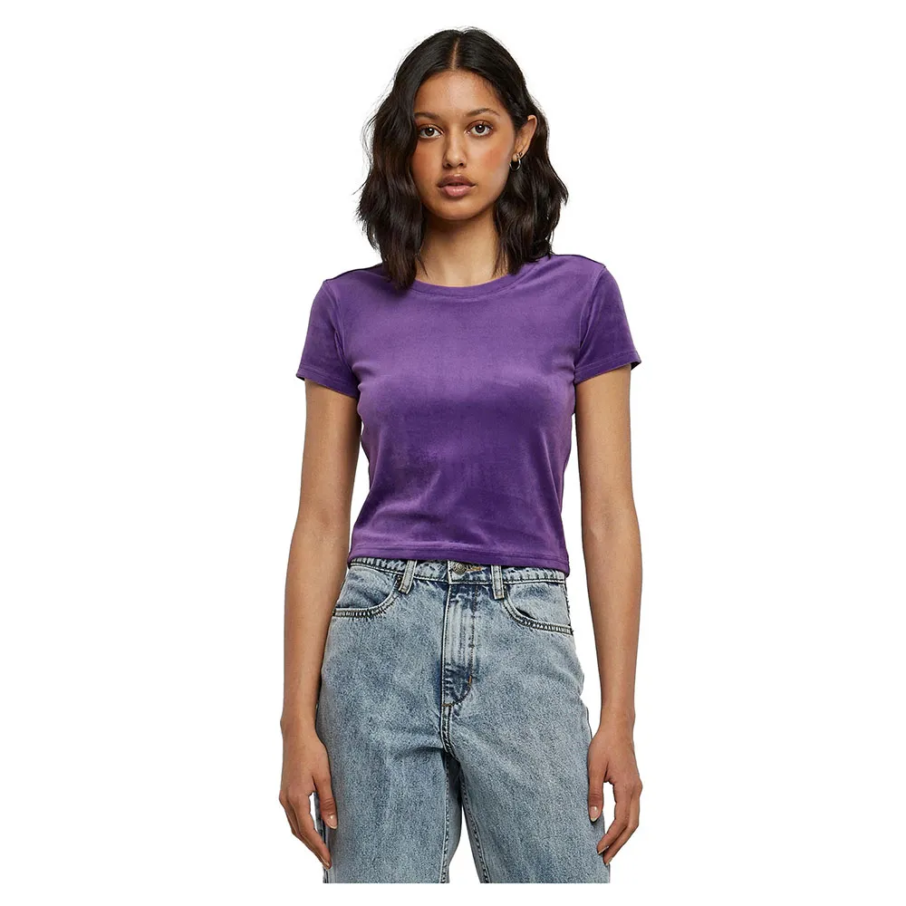 

Футболка с коротким рукавом Urban Classics Short Velved, фиолетовый