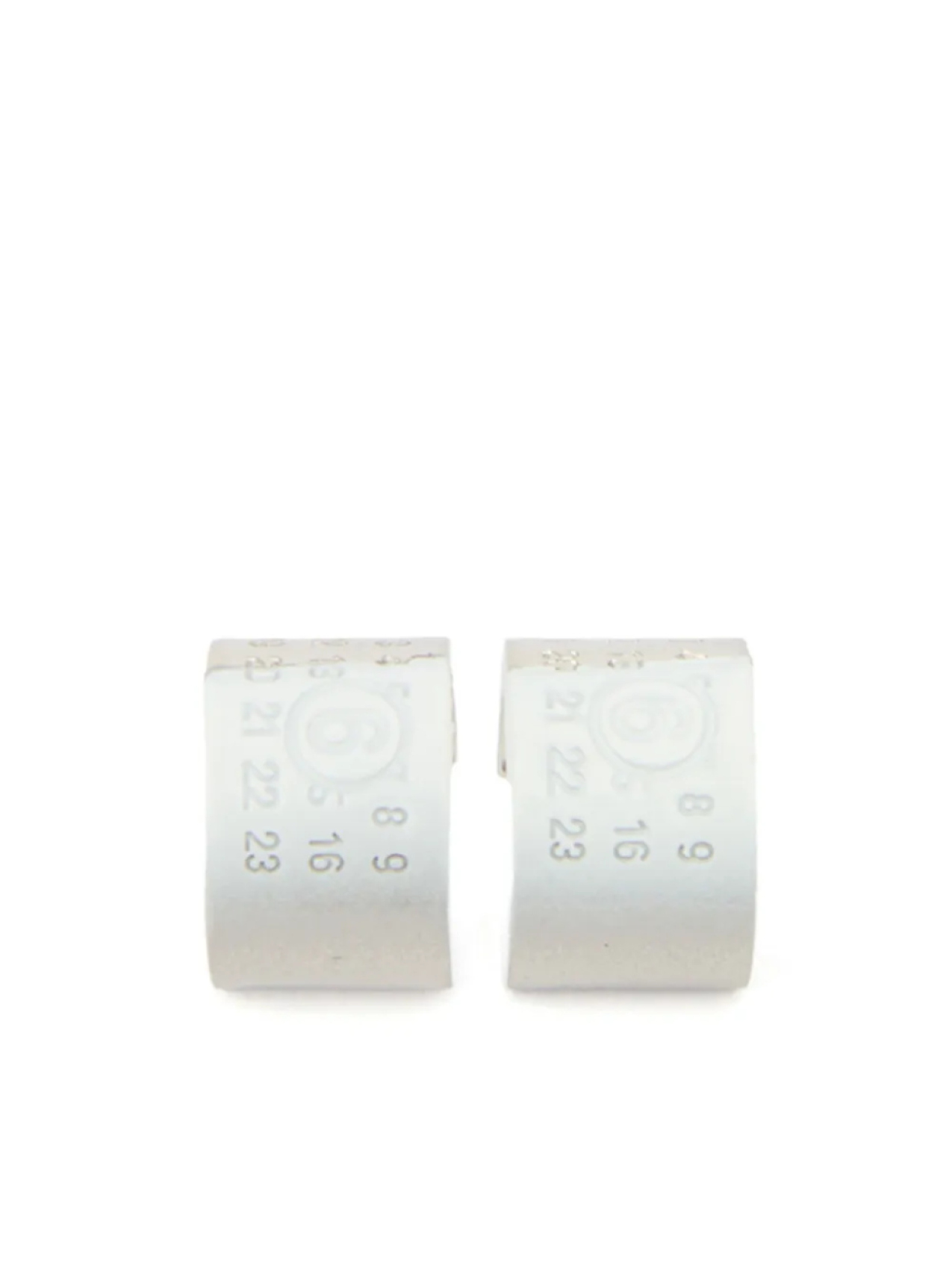 

Декорированные серьги MM6 Maison Margiela, серебряный