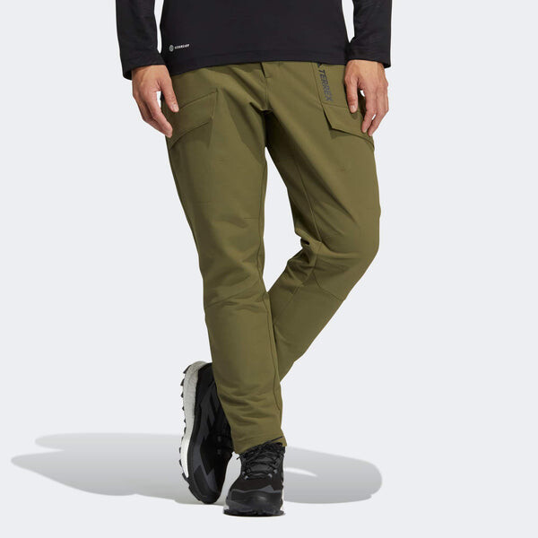 Спортивные штаны Adidas Terrex DWR Pants 'Olive Green', зеленый — фото 2