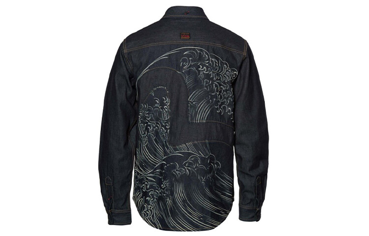 

Рубашка мужская индиго Evisu, индиго