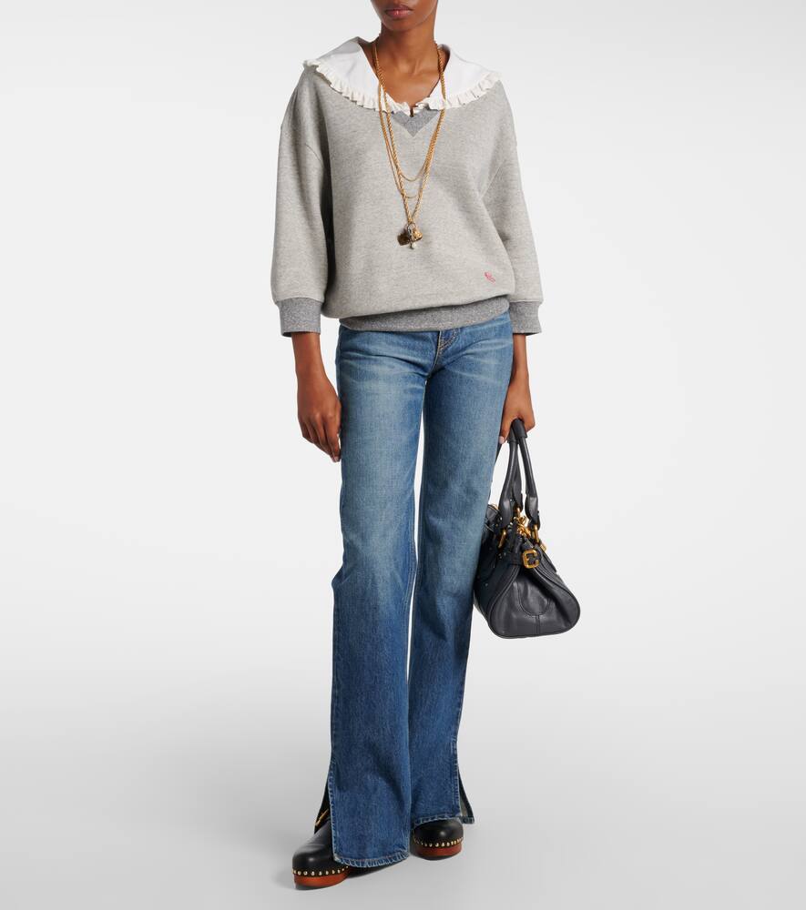 Французская толстовка из хлопковой смеси Chloé, Vapor Grey — фото 2