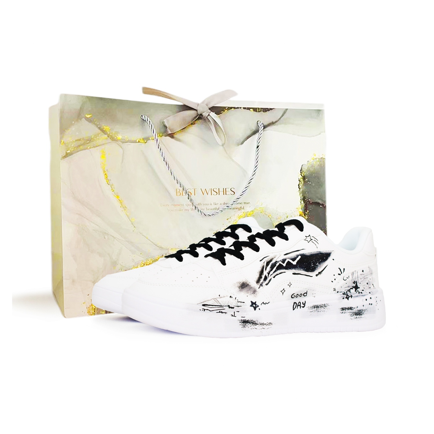 

Кроссовки для скейтбординга Acer Truncatum Unisex с противоскользящей подошвой, устойчивые к истиранию, легкие, низкие LINING, белый черный