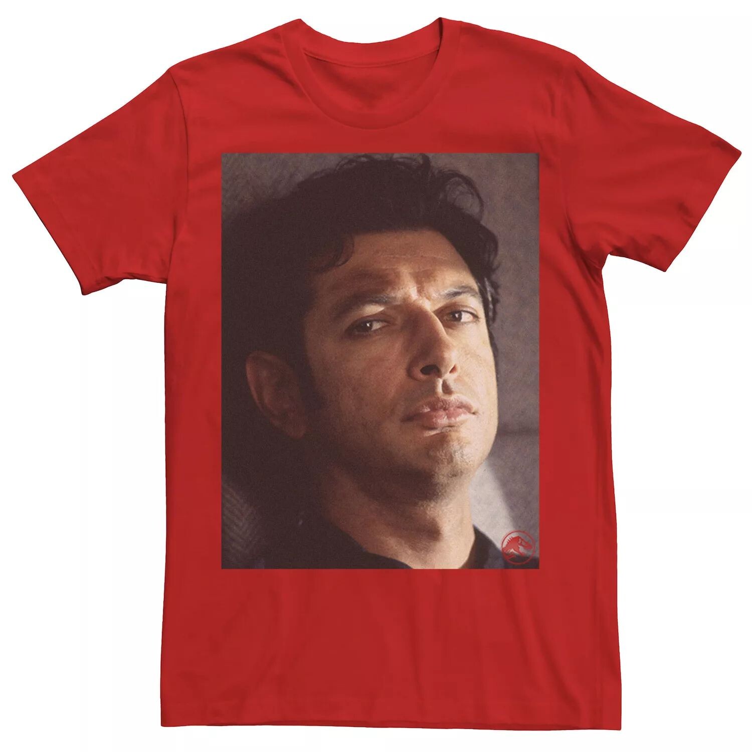 

Мужская футболка с рисунком «Парк Юрского периода» Jeff Goldblum Stare, Red Licensed Character, красный