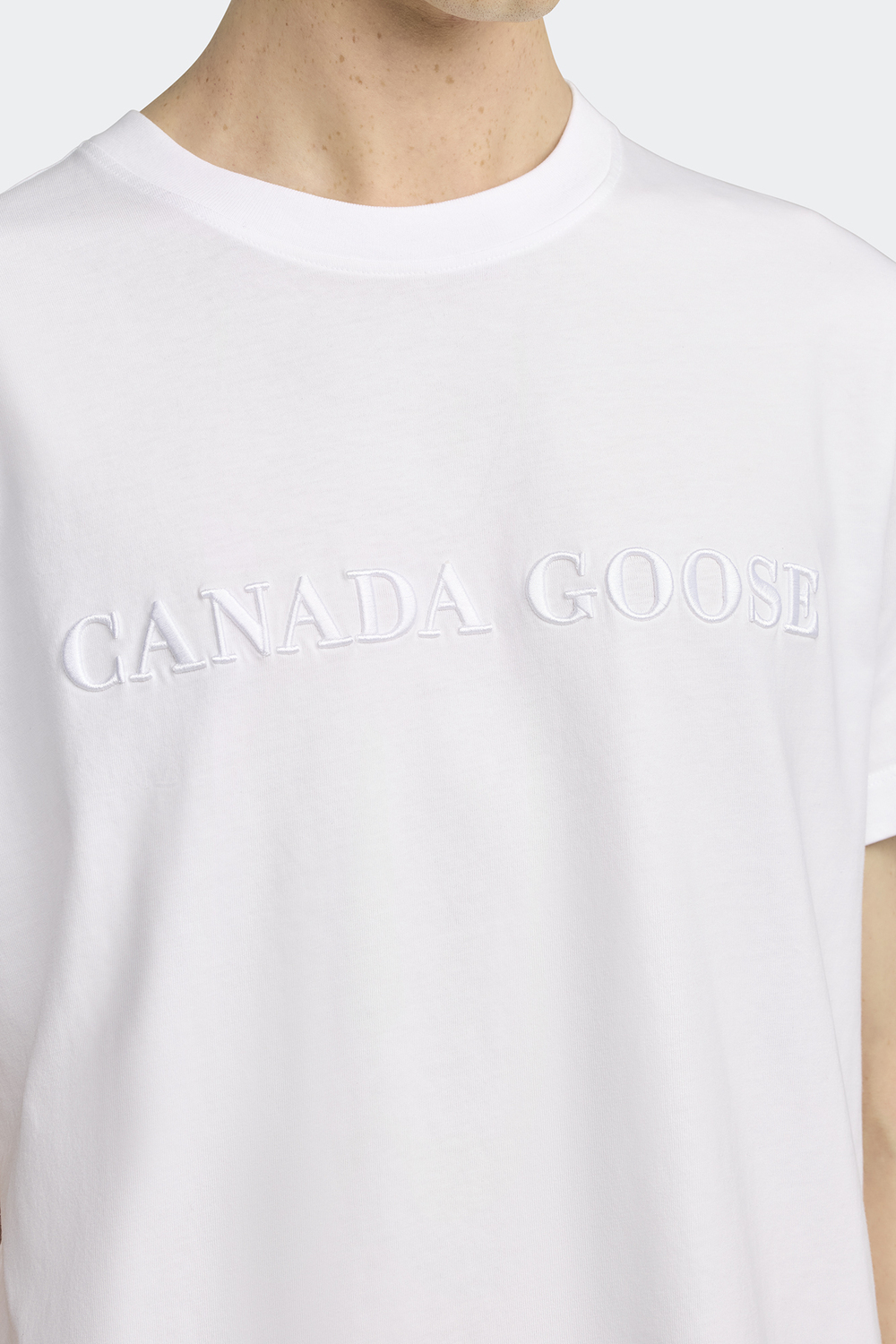 Футболка Canada Goose Emersen Embroidered Crewneck T-Shirt, белый — фото 4