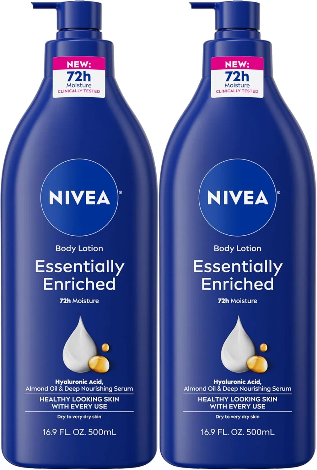 Лосьон для тела Nivea с миндальным маслом, 16.9 унций (2 шт.)