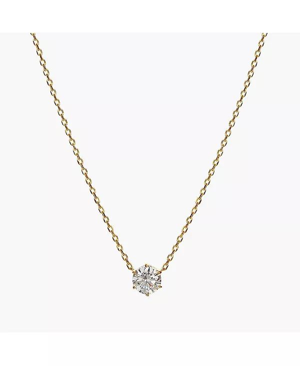 

Идея праздничного подарка: ожерелье «Эстель» из стерлингового серебра 18 карат с позолотой Bearfruit Jewelry, gold