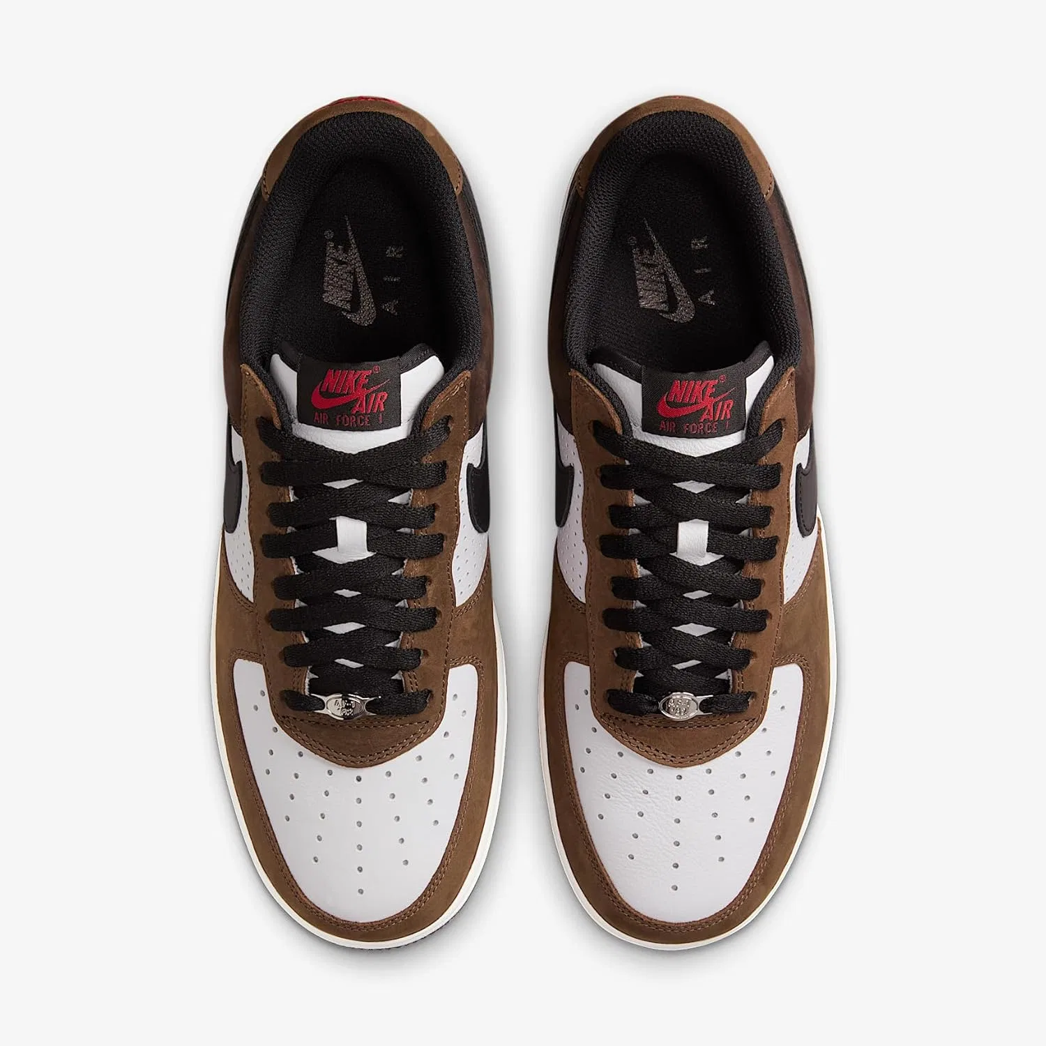 Мужские кроссовки Nike Air Force 1 Low Retro, White Black Bison — фото 4