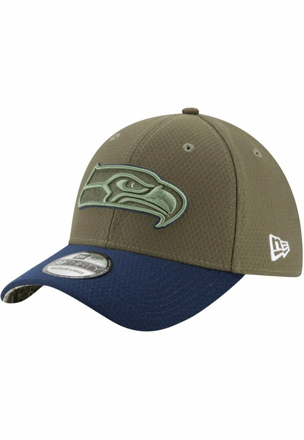 

Бейсболка 39THIRTY SALUTE TO SERVICE SEATTLE SEAHAWKS New Era, цвет olive