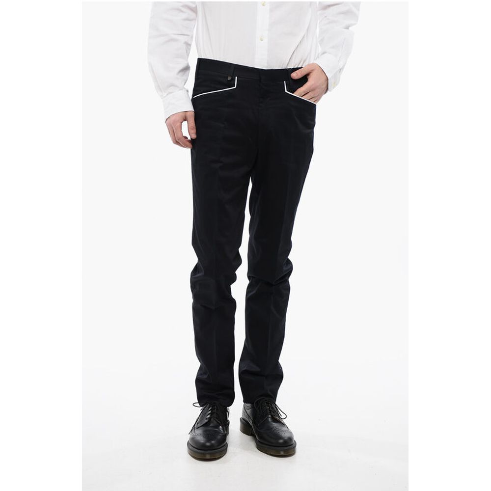

Брюки LEADER с контрастной отделкой Corneliani, Black
