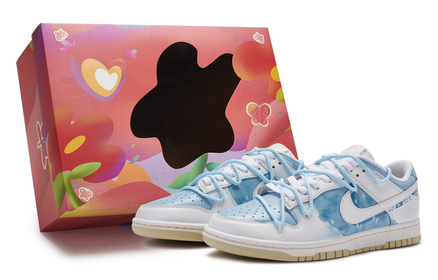 

Кроссовки Nike Dunk Skateboard Shoes Men Low-Top Blue/White