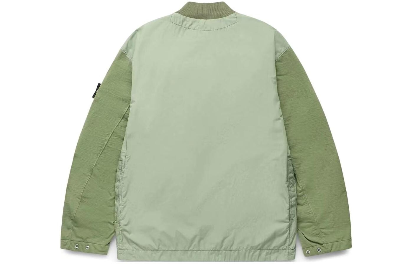 Мужская куртка из смешанной ткани серии HYPE-TC, цвет зеленый шалфей Stone Island, зеленый — фото 3