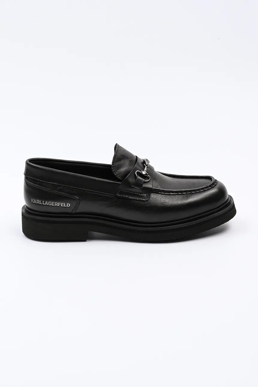

Кожаные мокасины KINGSTON Karl Lagerfeld, черный