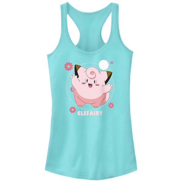 

Майка-борцовка для юниоров с покемонами и клефери, цветочным танцем Licensed Character, цвет cancun