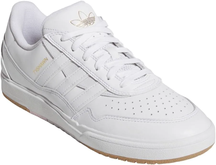Мужские кроссовки Adidas Tyshawn II на шнуровке для повседневной носки - белые, белый — фото 3