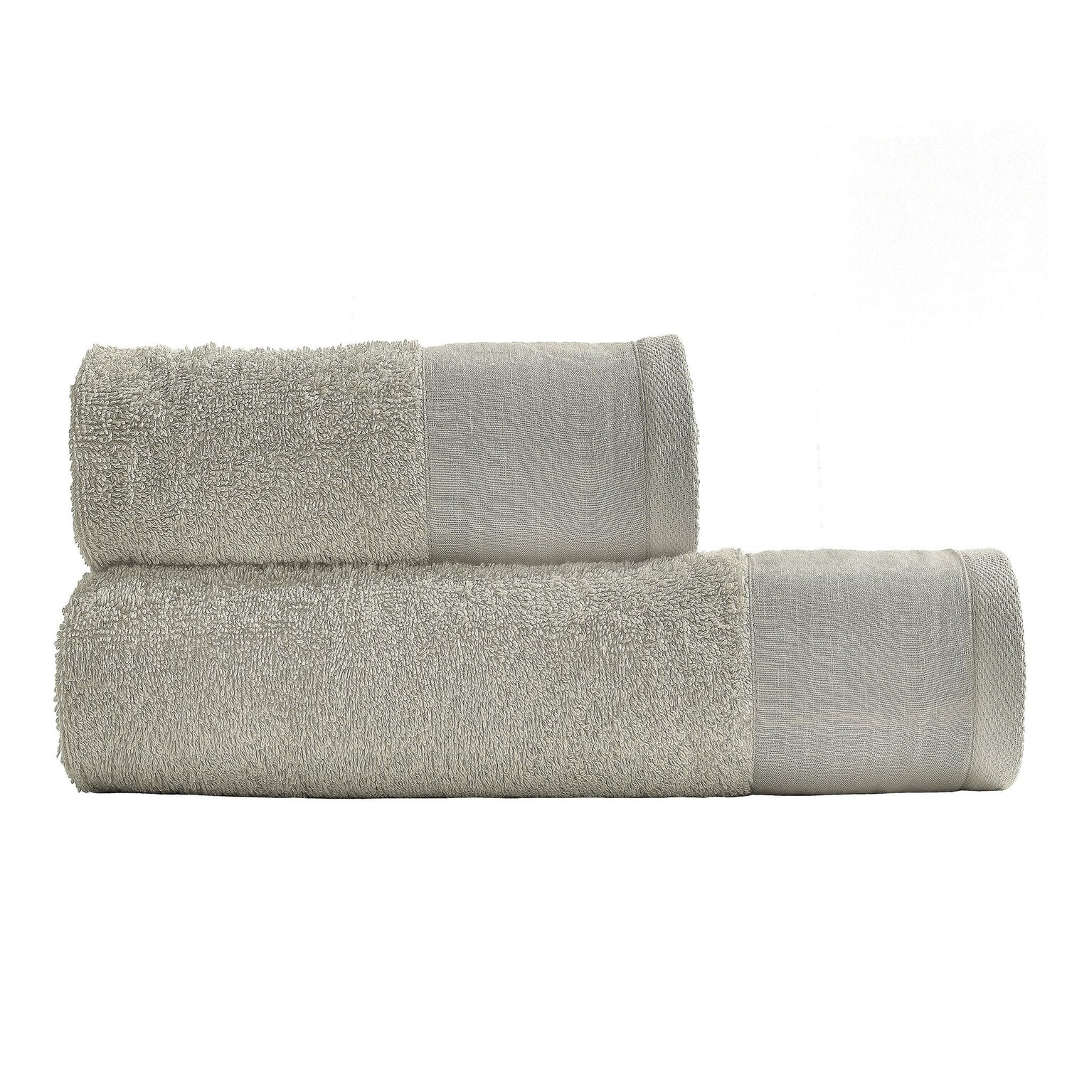 

Пара льняных полотенец StoneWashed с оборкой - Луара Lisola Stone, цвет Prealpi